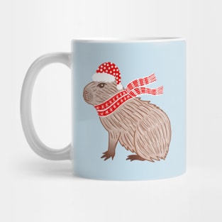 Christmas Capybara Mug